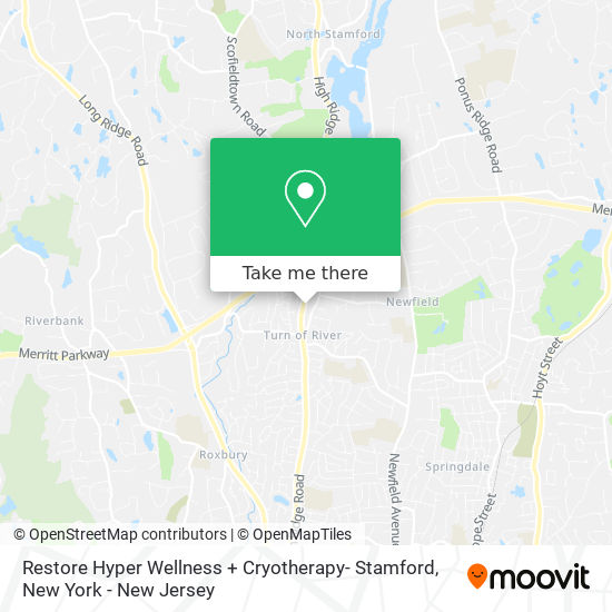 Restore Hyper Wellness + Cryotherapy- Stamford map