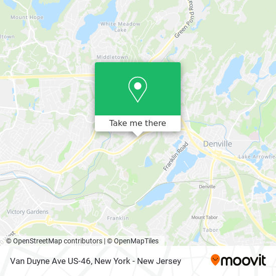 Van Duyne Ave US-46 map