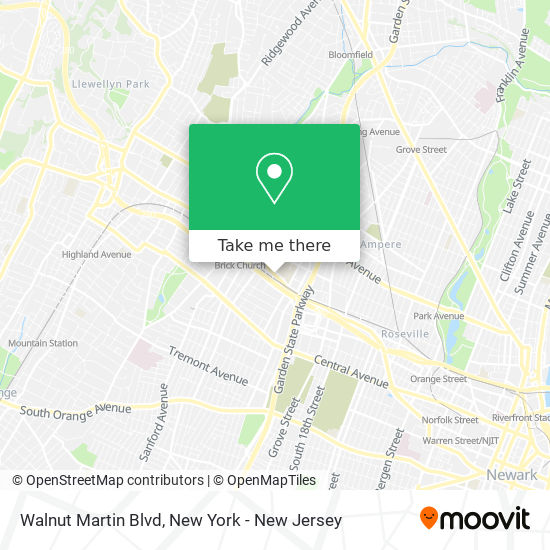 Mapa de Walnut Martin Blvd