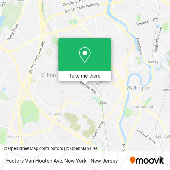 Mapa de Factory Van Houten Ave