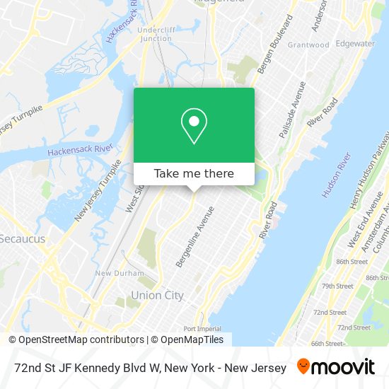 Mapa de 72nd St JF Kennedy Blvd W