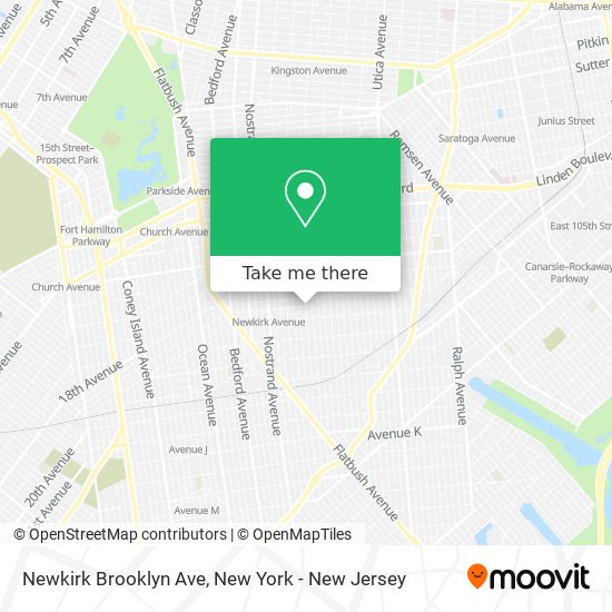 Newkirk Brooklyn Ave map