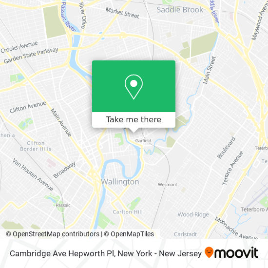 Mapa de Cambridge Ave Hepworth Pl