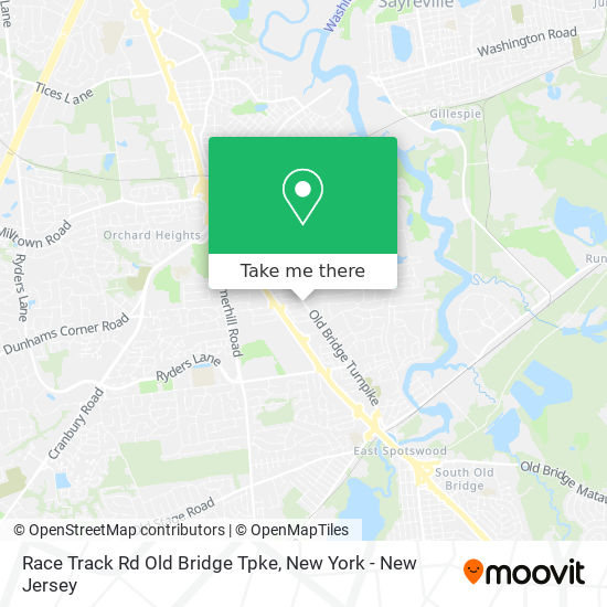 Race Track Rd Old Bridge Tpke map
