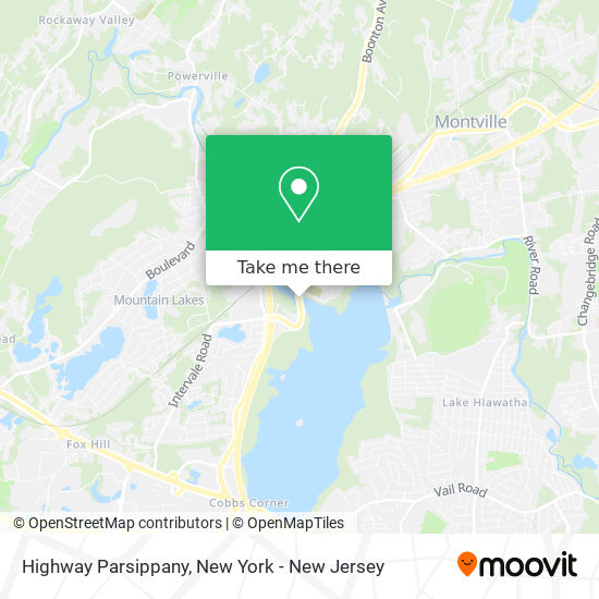 Highway  Parsippany map