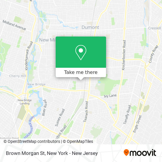 Brown Morgan St map