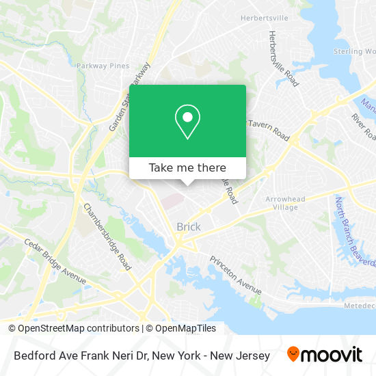 Bedford Ave Frank Neri Dr map