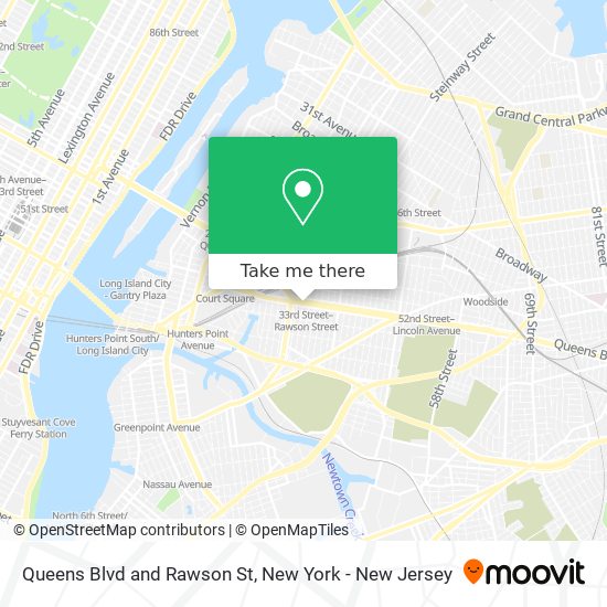 Mapa de Queens Blvd and Rawson St