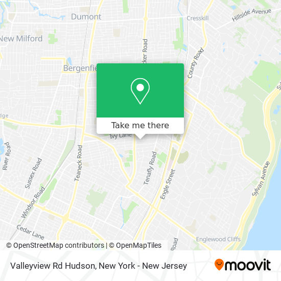 Mapa de Valleyview Rd Hudson