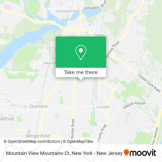 Mapa de Mountain View Mountainv Ct