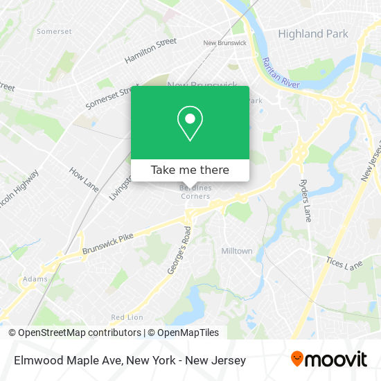 Elmwood Maple Ave map