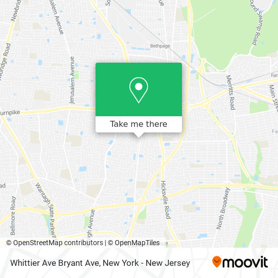 Mapa de Whittier Ave Bryant Ave