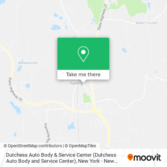 Dutchess Auto Body & Service Center map
