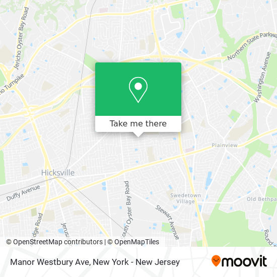 Mapa de Manor Westbury Ave