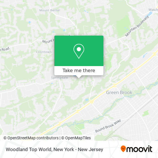 Mapa de Woodland Top World