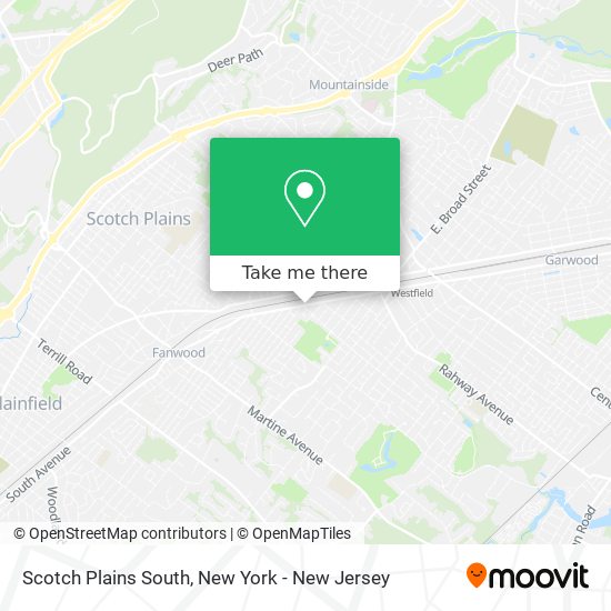 Scotch Plains South map