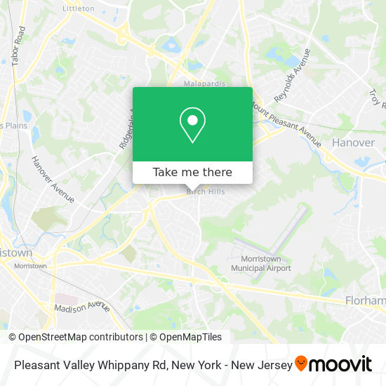 Pleasant Valley Whippany Rd map