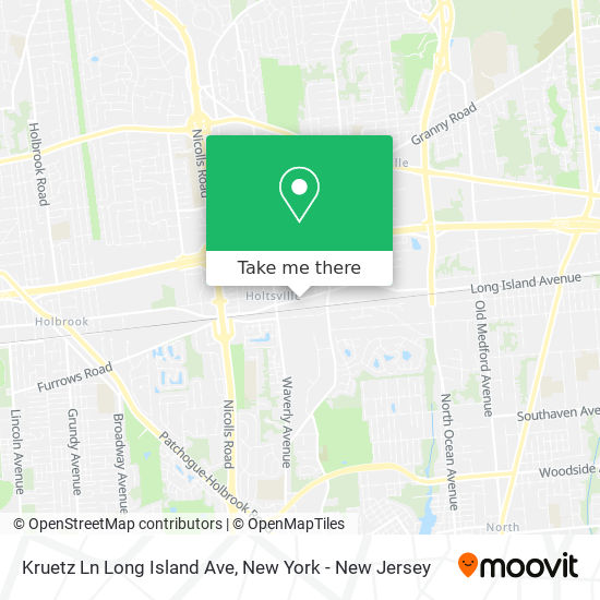 Mapa de Kruetz Ln Long Island Ave