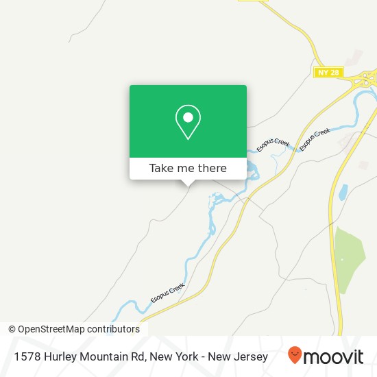 1578 Hurley Mountain Rd, Hurley, NY 12443 map