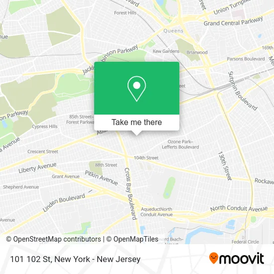 Mapa de 101 102 St