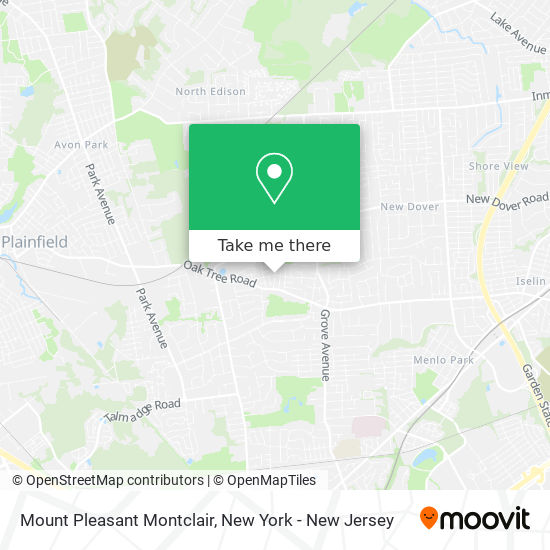 Mapa de Mount Pleasant Montclair