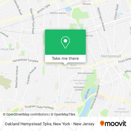 Mapa de Oakland Hempstead Tpke