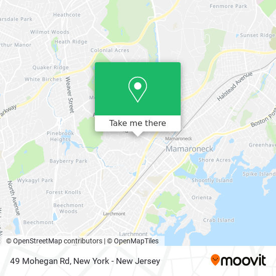 Mapa de 49 Mohegan Rd