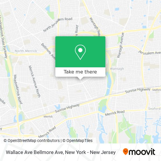 Wallace Ave Bellmore Ave map