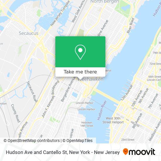 Mapa de Hudson Ave and Cantello St