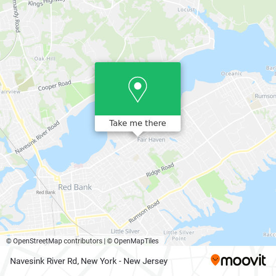 Navesink River Rd map