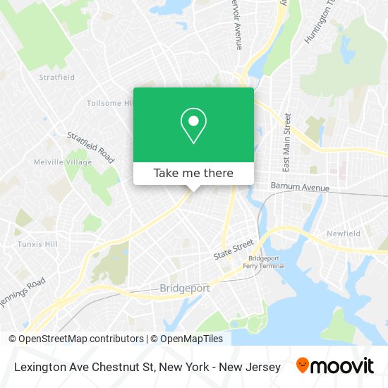 Mapa de Lexington Ave Chestnut St