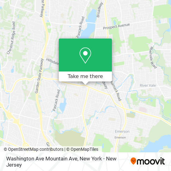 Mapa de Washington Ave Mountain Ave