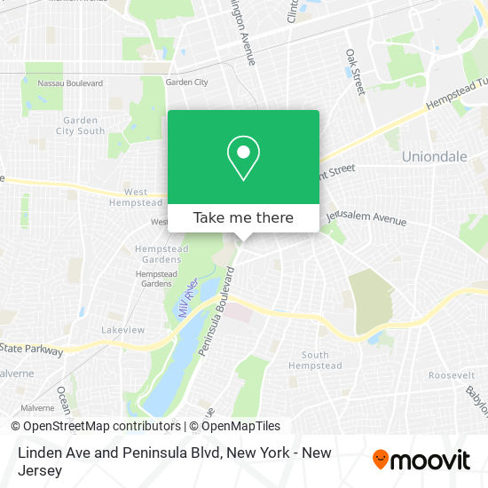 Mapa de Linden Ave and Peninsula Blvd