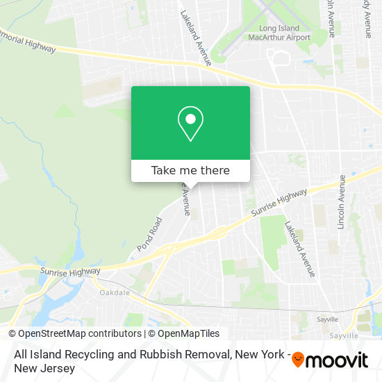 All Island Recycling and Rubbish Removal map
