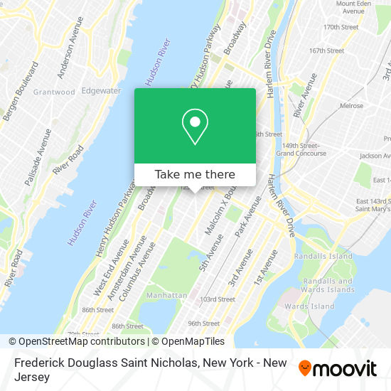 Frederick Douglass Saint Nicholas map