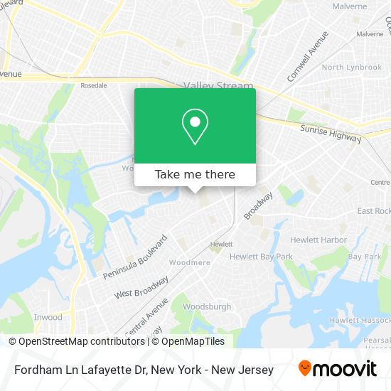 Fordham Ln Lafayette Dr map