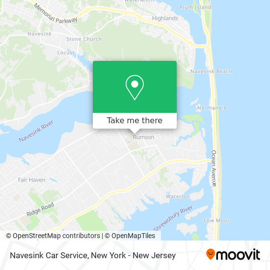Mapa de Navesink Car Service