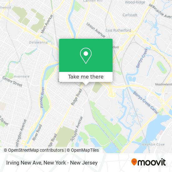 Mapa de Irving New Ave