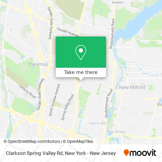 Clarkson Spring Valley Rd map