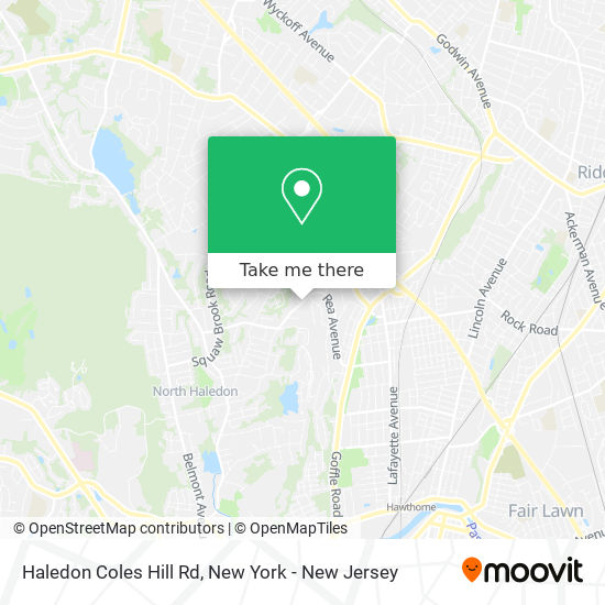 Haledon Coles Hill Rd map