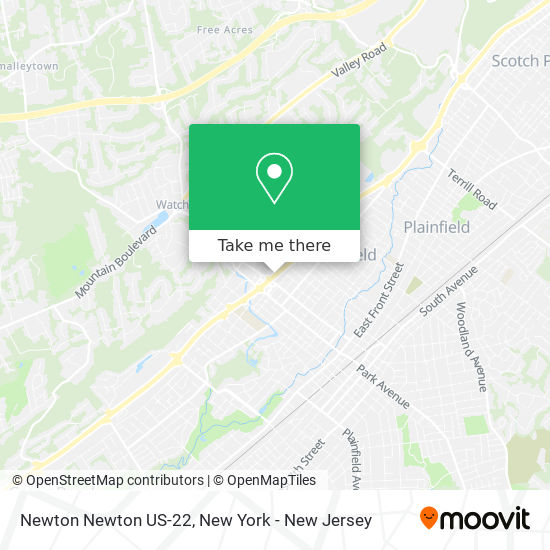 Newton Newton US-22 map