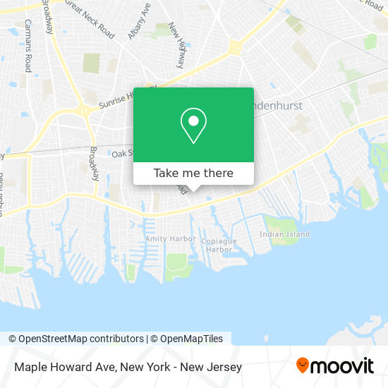 Mapa de Maple Howard Ave