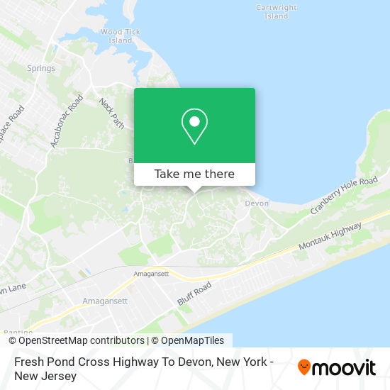 Mapa de Fresh Pond Cross Highway To Devon