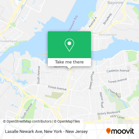 Mapa de Lasalle Newark Ave