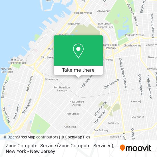 Mapa de Zane Computer Service (Zane Computer Services)