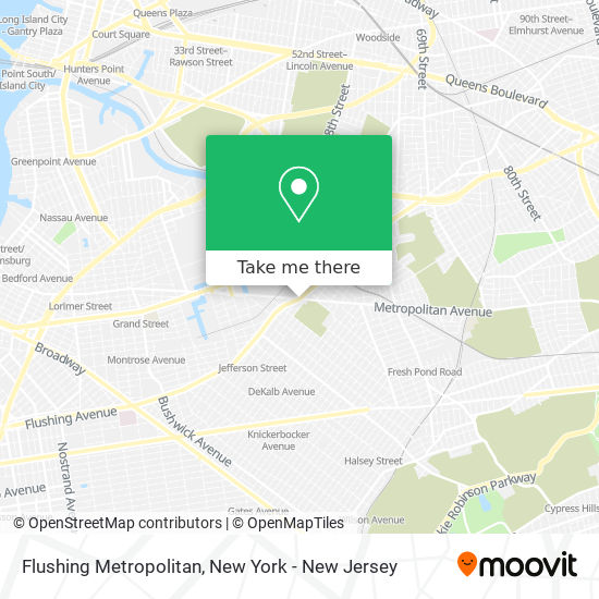 Mapa de Flushing Metropolitan