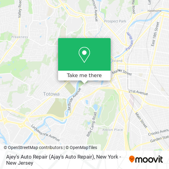 Ajey's Auto Repair map