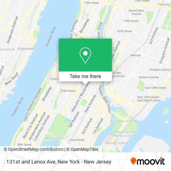 Mapa de 131st and Lenox Ave