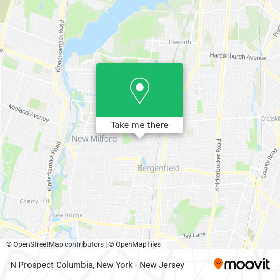 N Prospect Columbia map