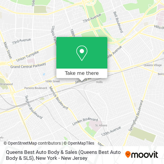 Queens Best Auto Body & Sales map